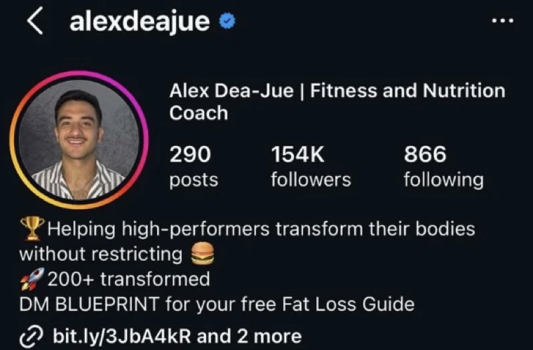 Alex Dea-Jue after