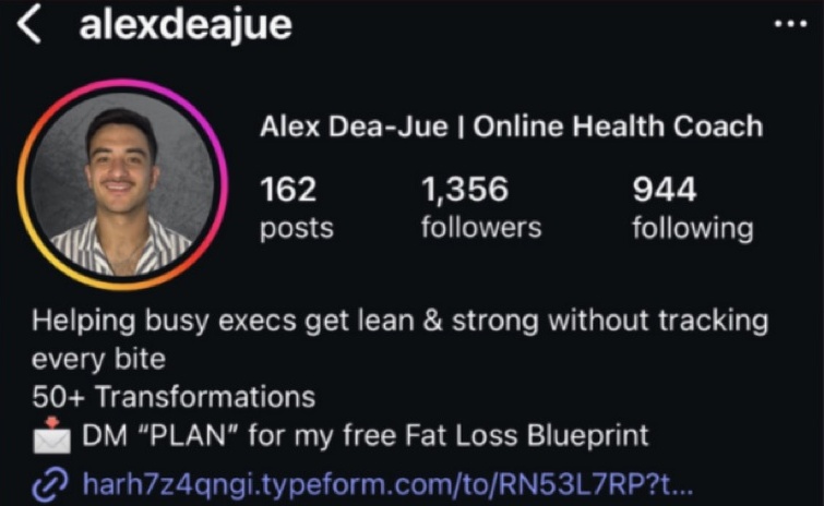 Alex Dea-Jue before