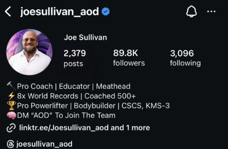 Joe Sullivan before