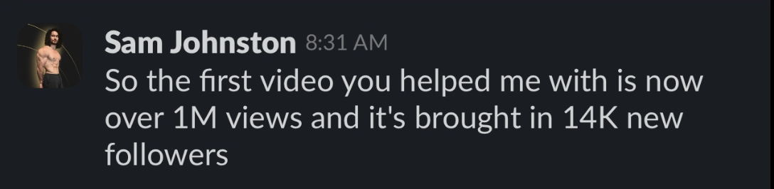 Message from Sam Johnston