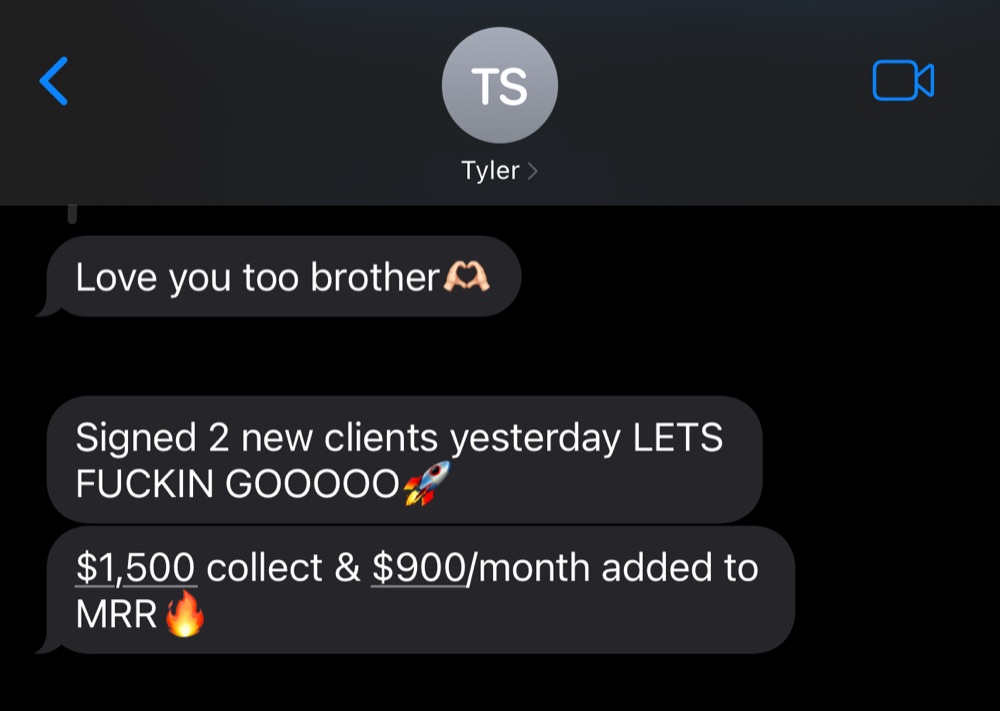 Message from Tyler Studer