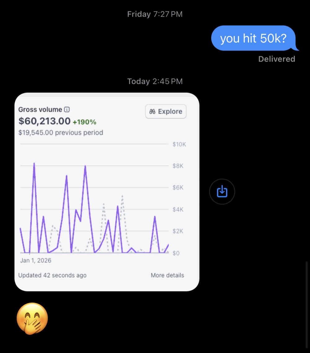 Message from Last Shot Media client